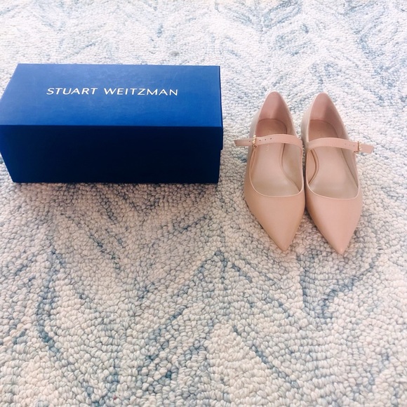 Brand New Stuart Weitzman Pearlring Mary Jane Flats - Picture 1 of 6
